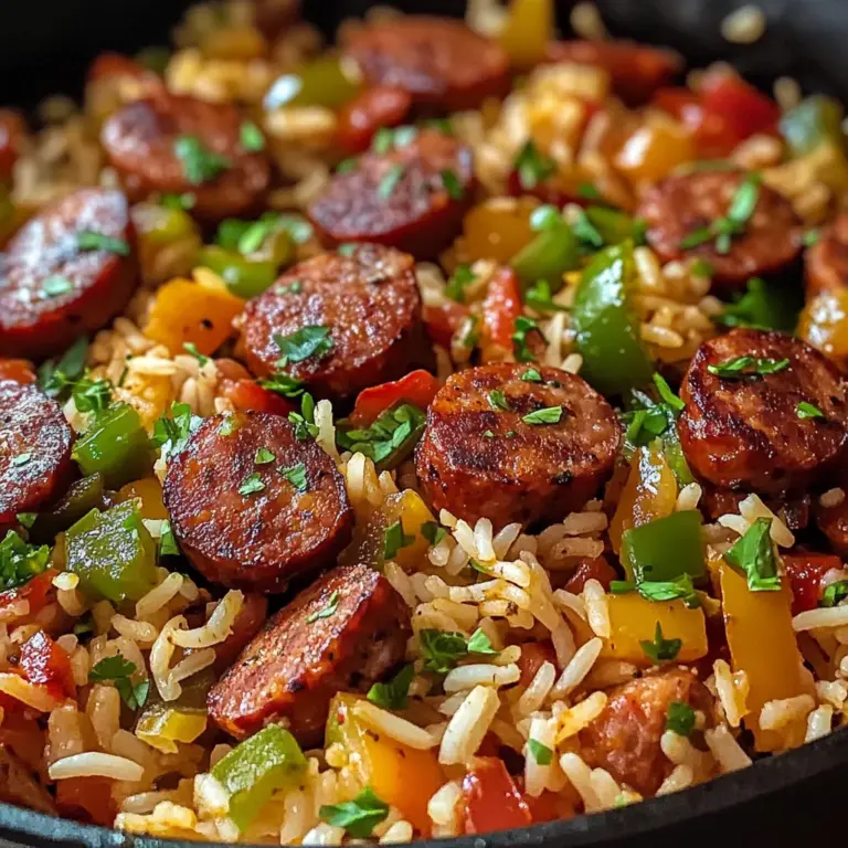 Cajun Sausage and Rice Skillet