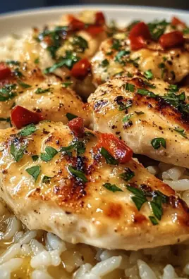 Chicken Scampi with Garlic Parmesan Rice