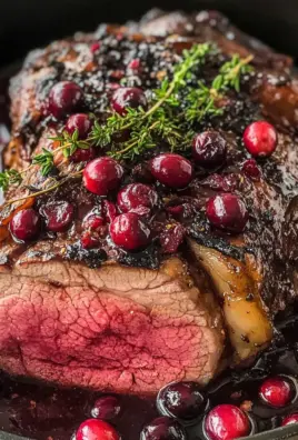 Cranberry Balsamic Roast Beef