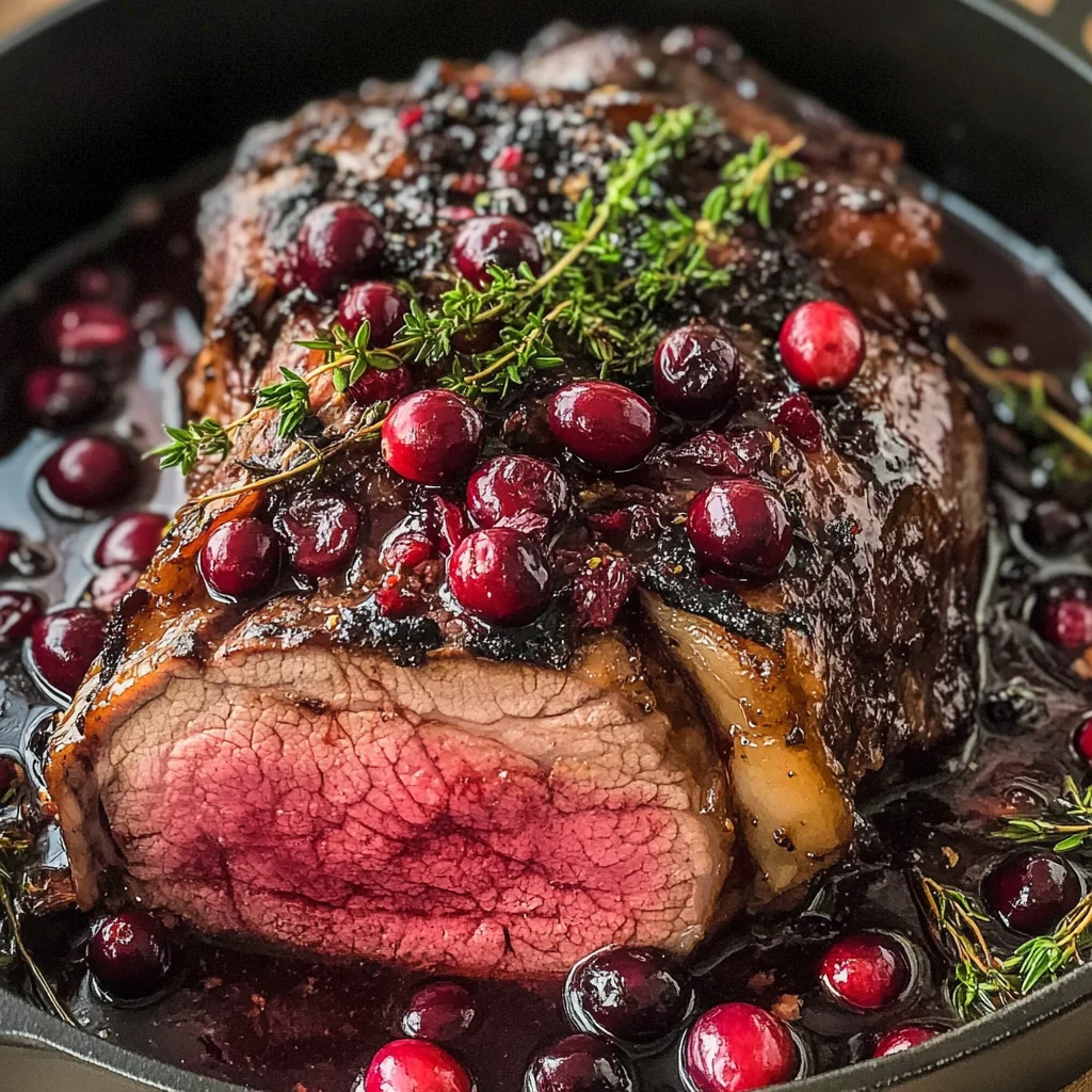 Cranberry Balsamic Roast Beef