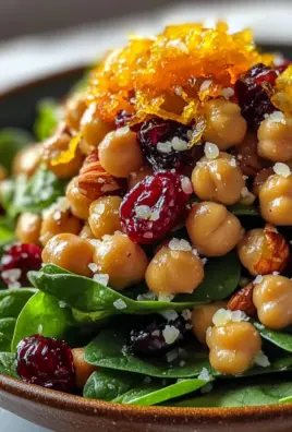 Cranberry Walnut Chickpea Salad with Orange Vinaigrette Recipe