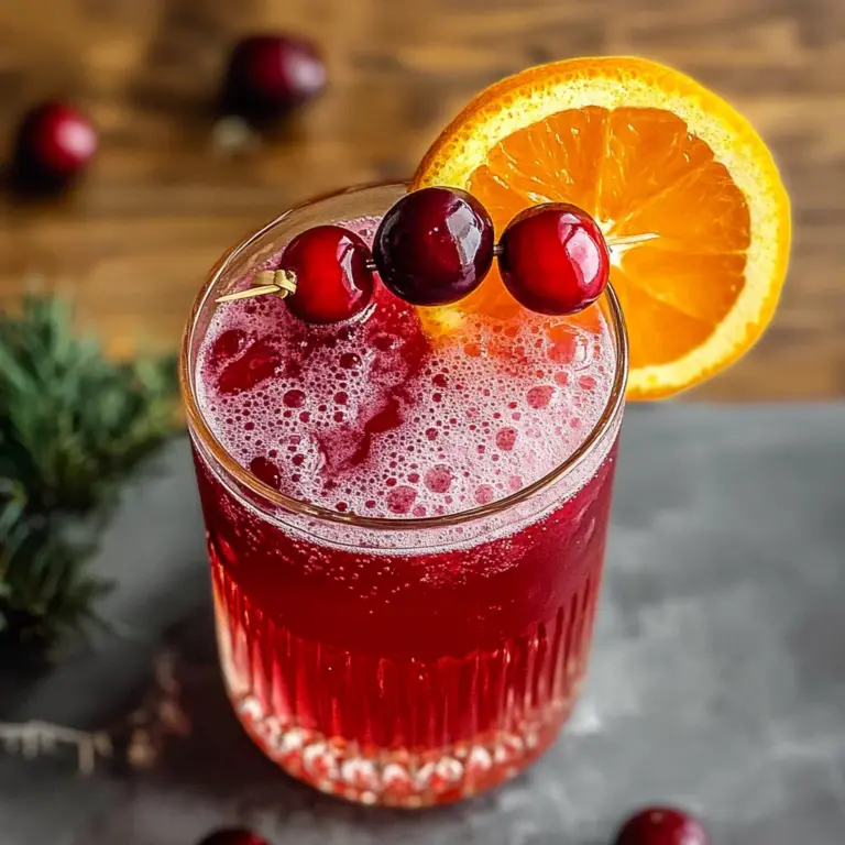Cranberry and Orange Juice Mocktail