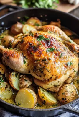 Creamy Lemon and Herb Pot Roasted Chicken