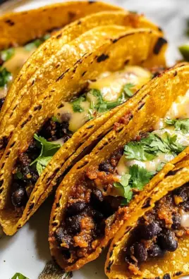Crispy Sheet Pan Black Bean Tacos (Vegetarian)