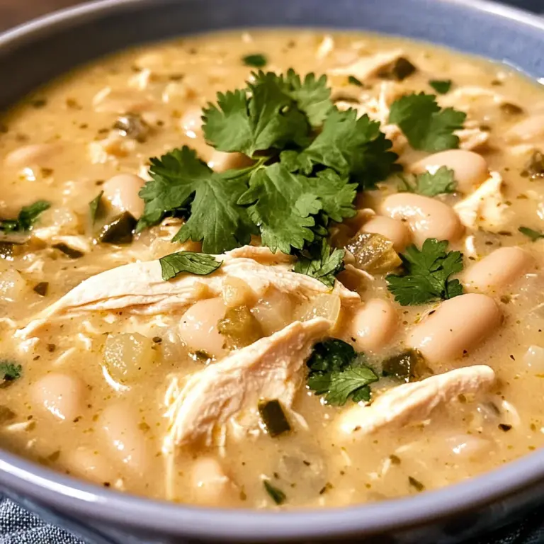 Crockpot Creamy White Chicken Chili