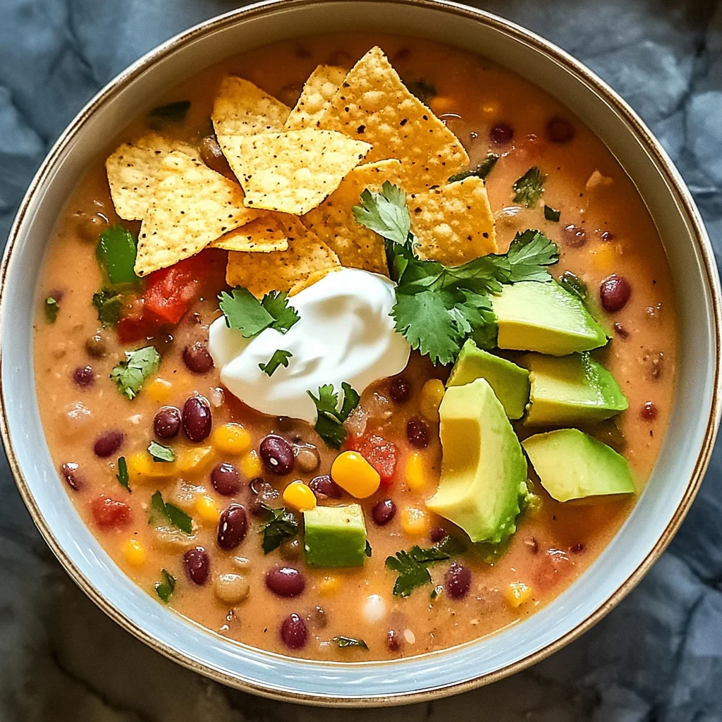 Crockpot Vegetarian Tortilla Soup for Cozy Weeknight Comfort