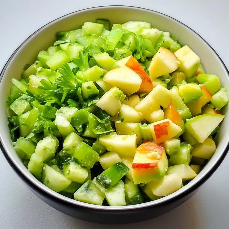 Crunchy apple salad with celery & avocado