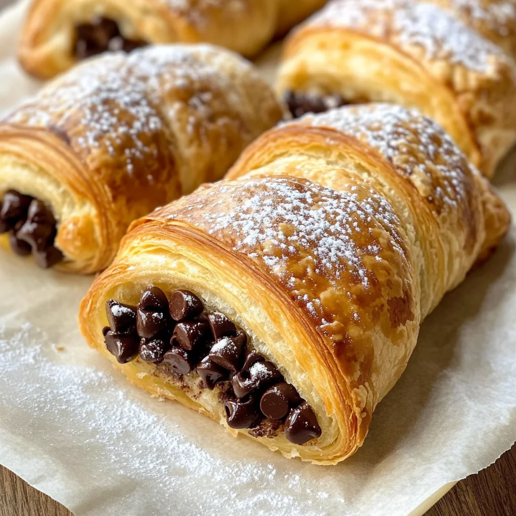 Easy Chocolate Croissants