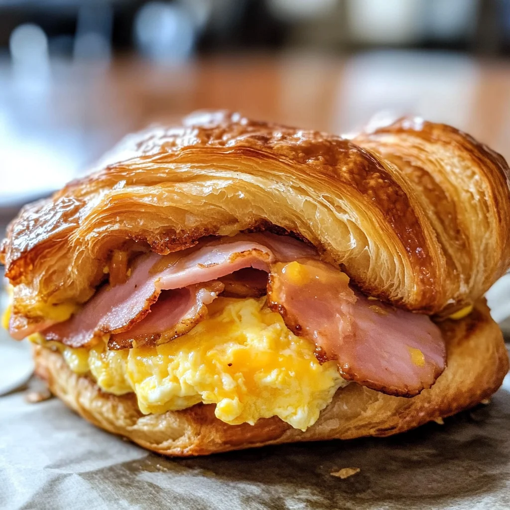 Easy Croissant Breakfast Sandwiches