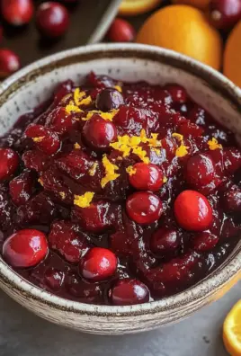 Easy Homemade Fresh Cranberry Orange Sauce Recipe
