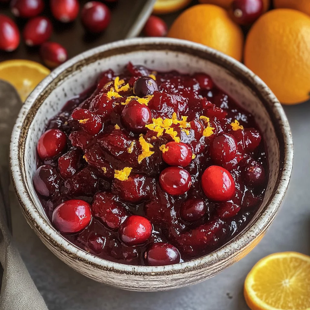 Easy Homemade Fresh Cranberry Orange Sauce Recipe
