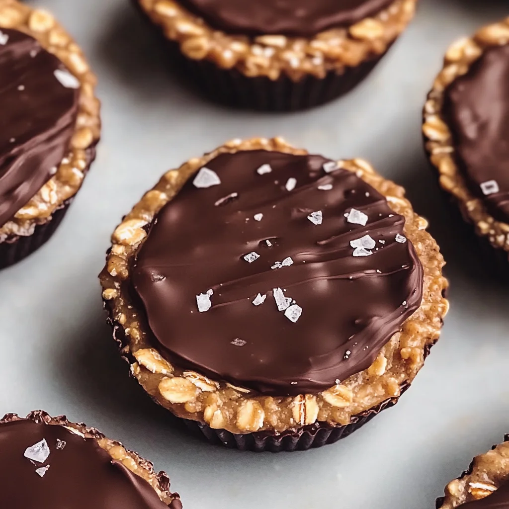 Easy No Bake Peanut Butter Oat Cups