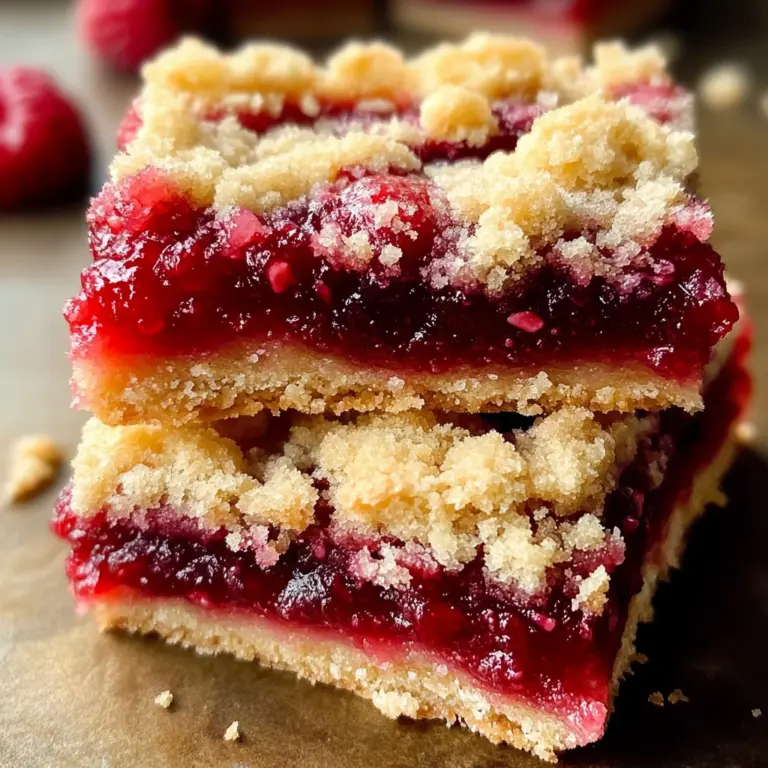 Fabulous Five Ingredient Raspberry Bars