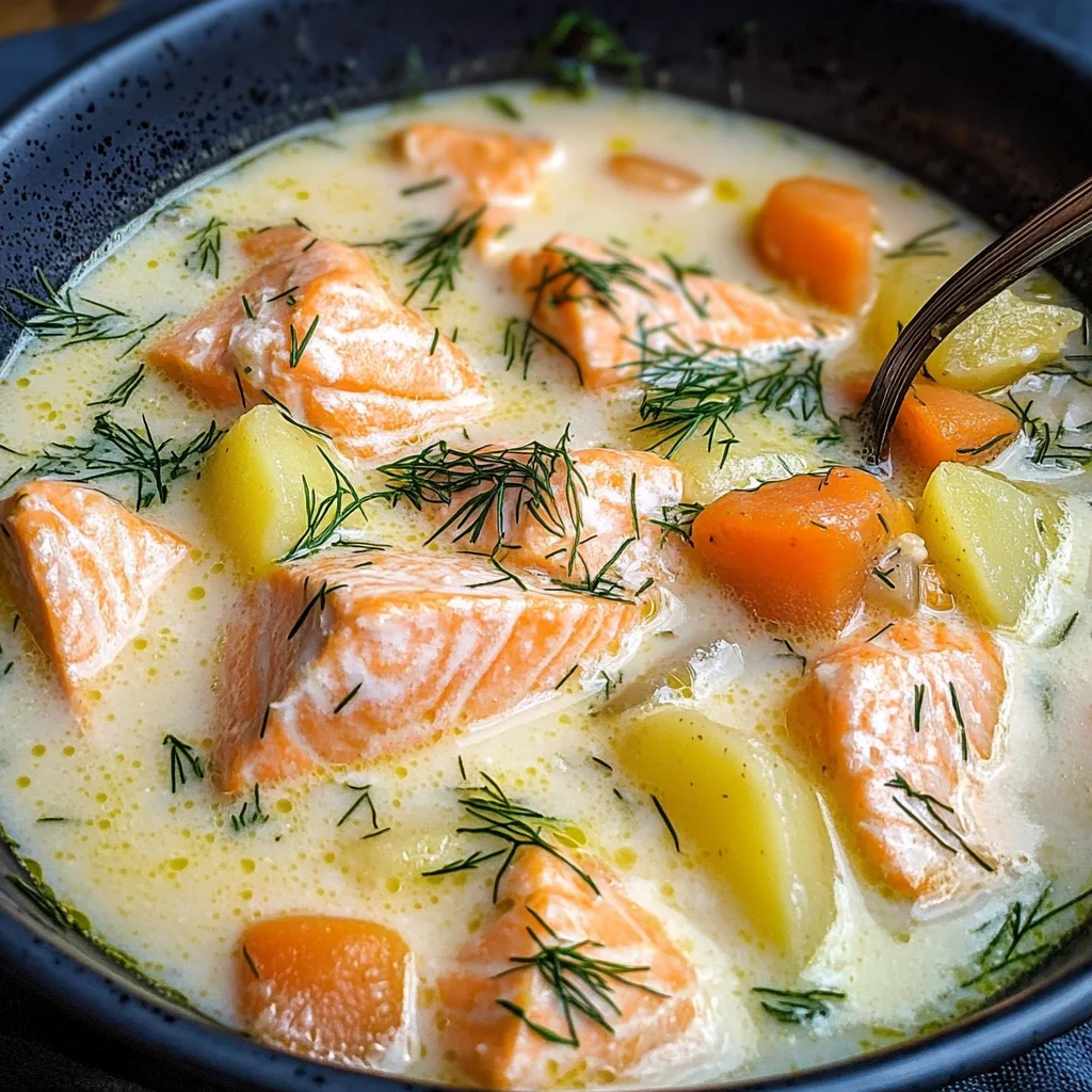 Finnish Salmon Soup (Lohikeitto)