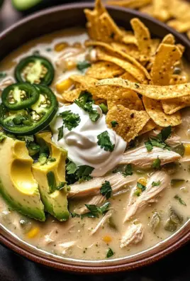 Flavorful Crockpot White Chicken Chili Soup