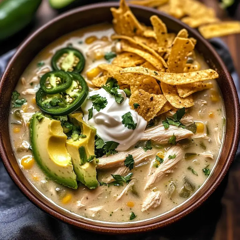 Flavorful Crockpot White Chicken Chili Soup