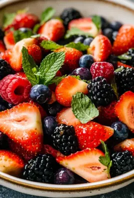 Fresh Berry Salad with Honey and Mint