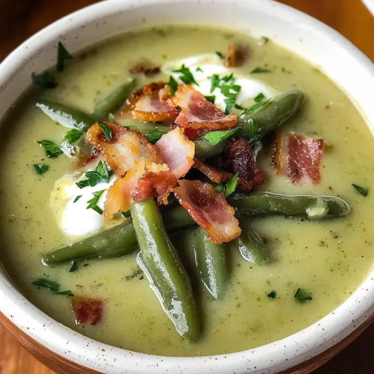 German Green Bean Soup Recipe (Grüne Bohnensuppe)