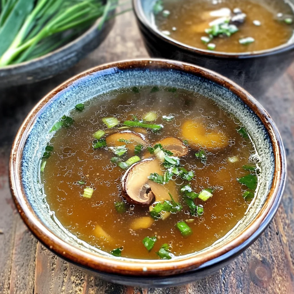 Ginger Garlic Mushroom Broth