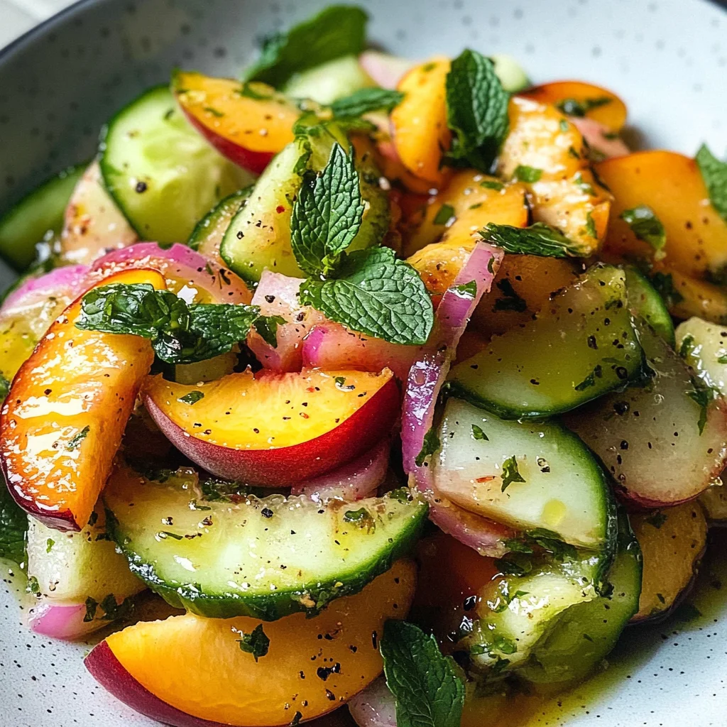 Gorgeous Peach Salad