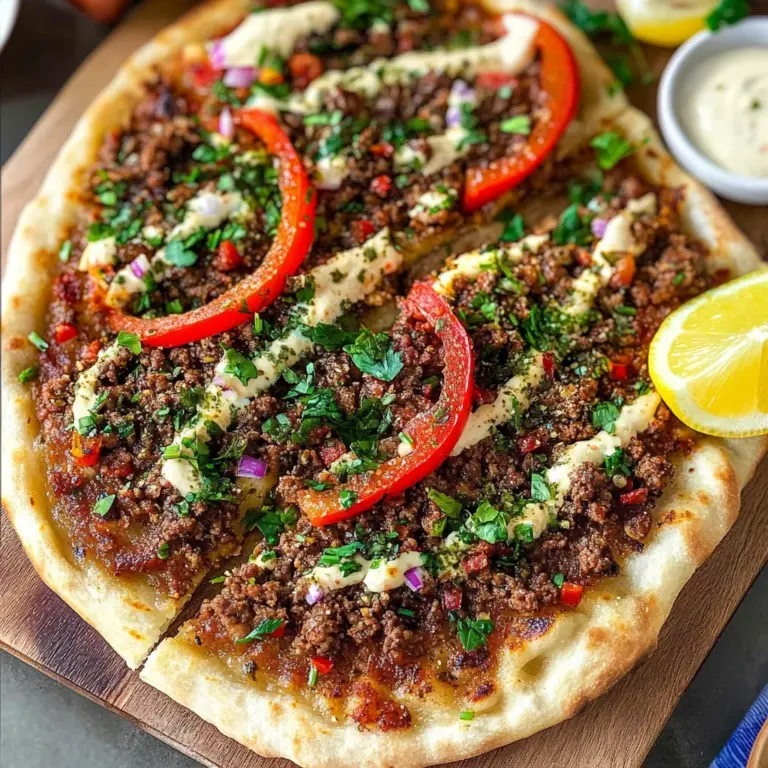 Lamb Lahmacun (Turkish Pizza)