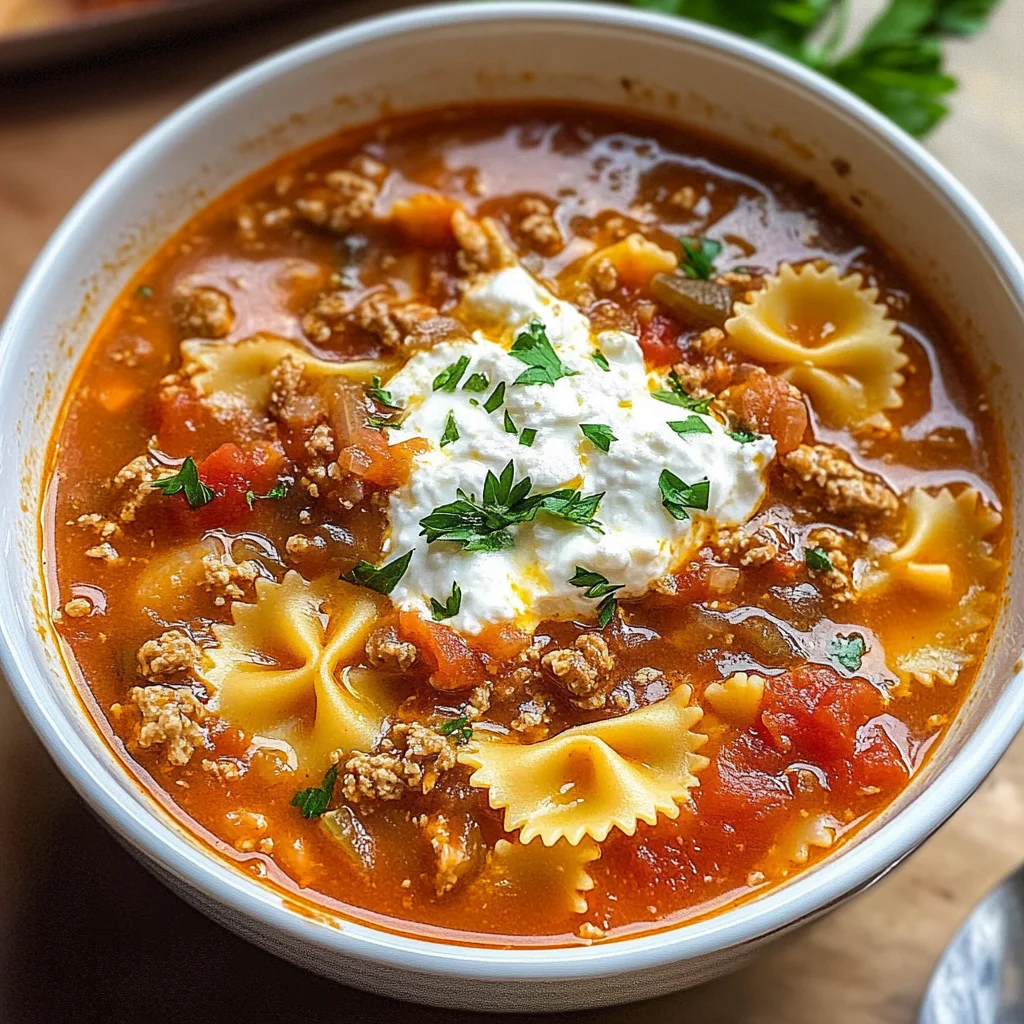 Lasagna Soup