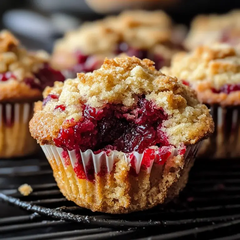 Leftover Cranberry Sauce Coffee Cake Muffins