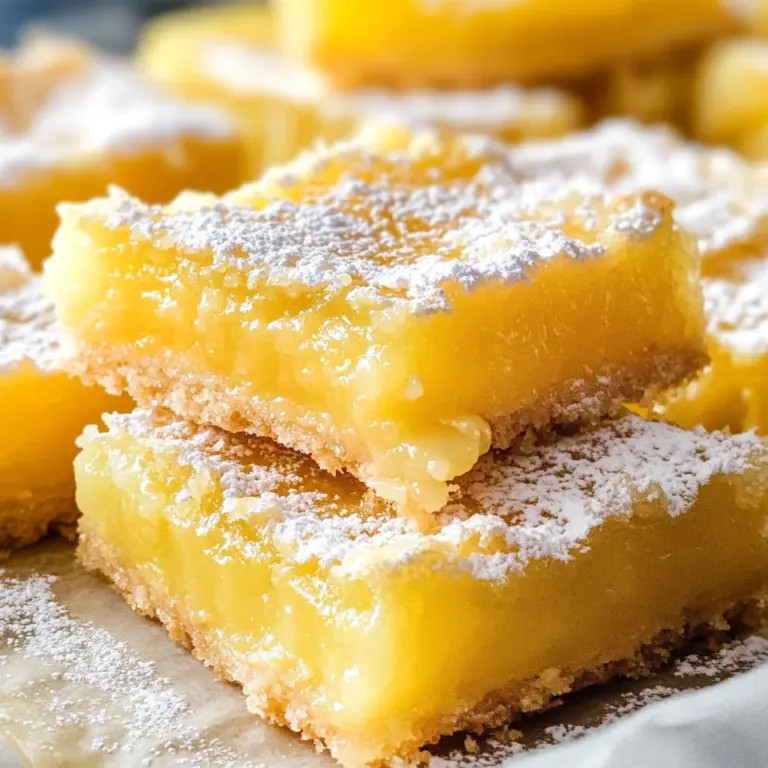Lemon Bars (with Shortbread Crust!)