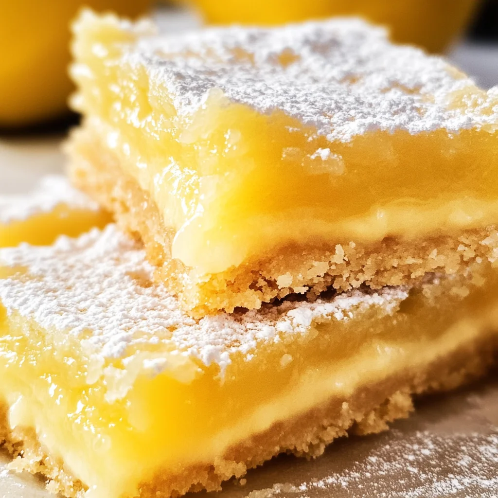 Lemon Bars (with Shortbread Crust!)