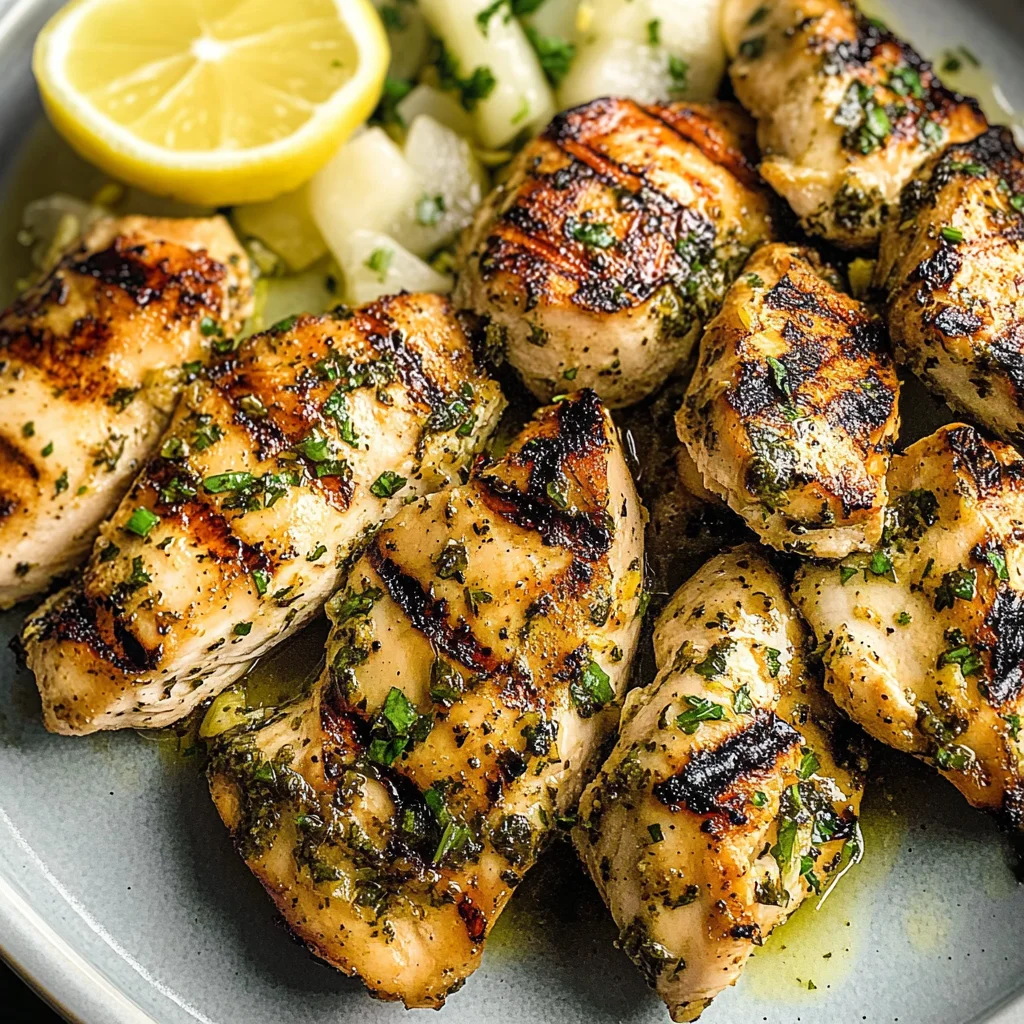 Lemon Herb Marinated Grilled Chicken