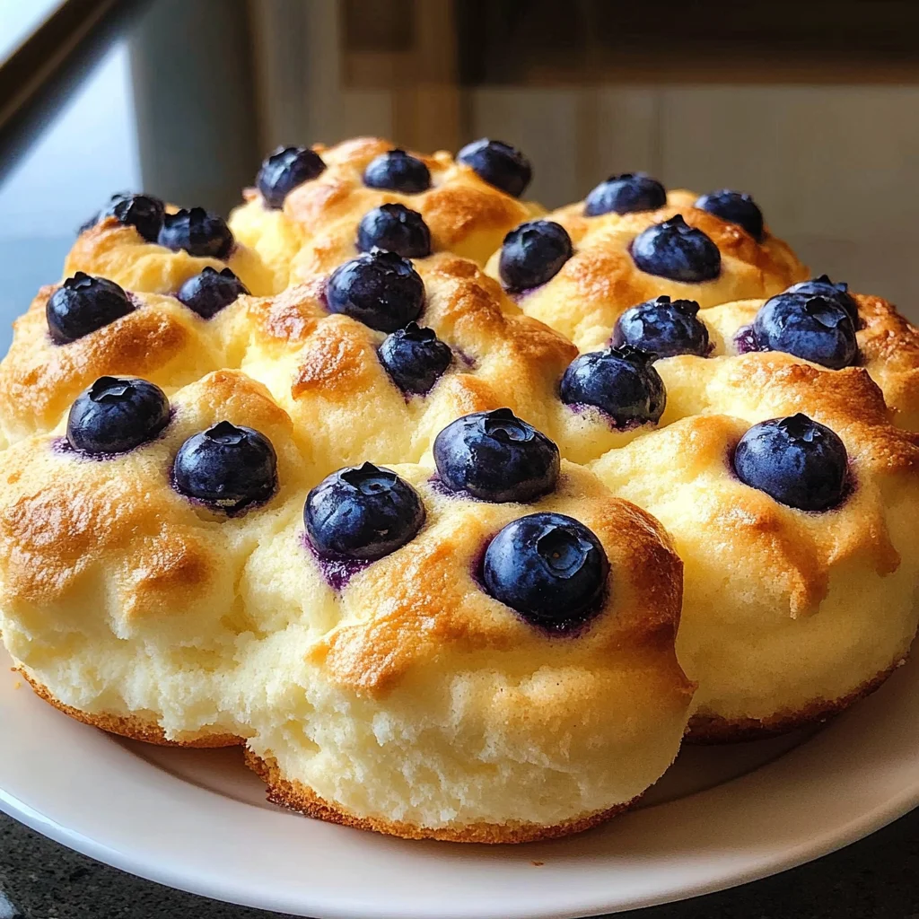 Magical Cottage Cheese Blueberry Cloud Bread Recipe