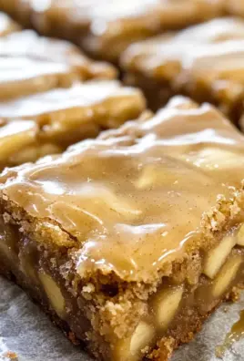 Maple Glazed Apple Blondies