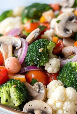 Marinated Vegetable Salad with Italian Dressing