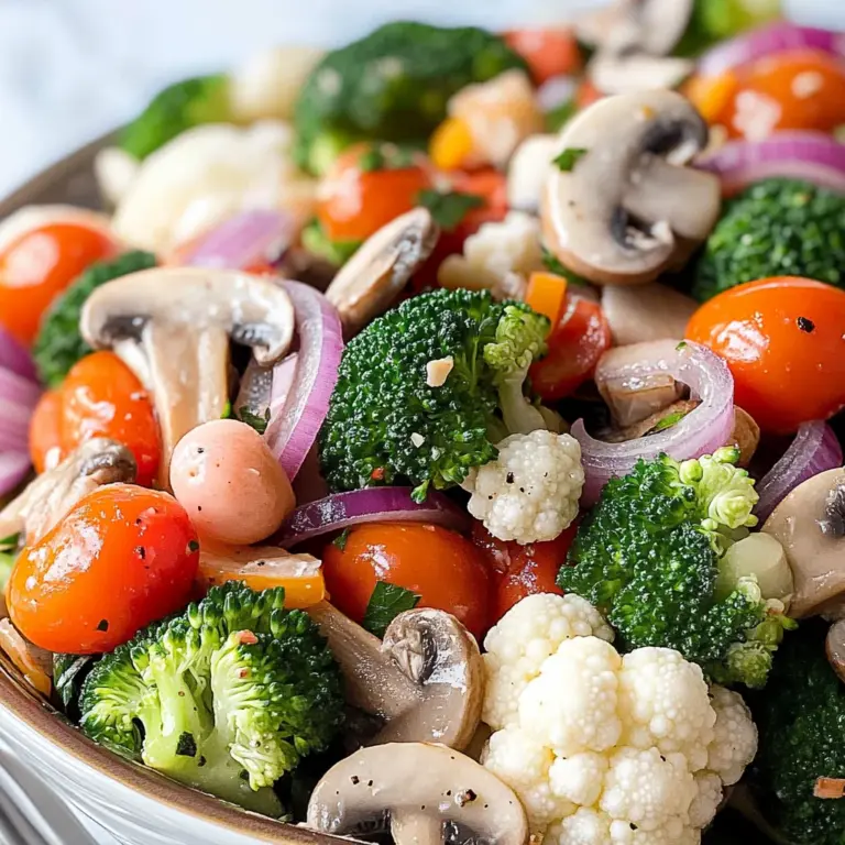 Marinated Vegetable Salad with Italian Dressing