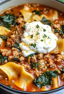 One Pot Lasagna Soup