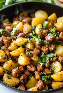 Papas con Turkey sausage