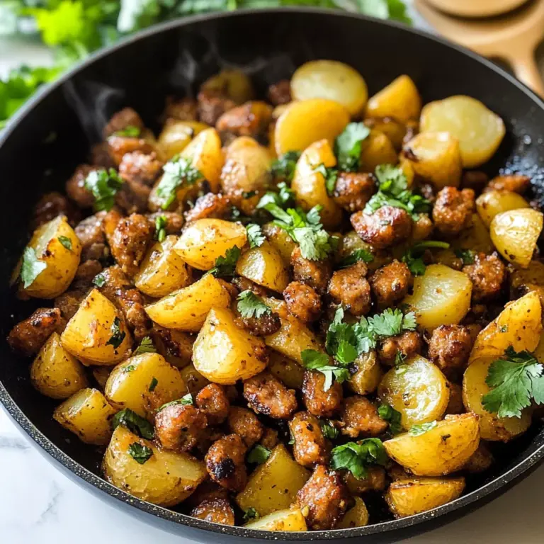 Papas con Turkey sausage