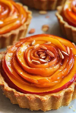 Persimmon Almond Rosette Tarts