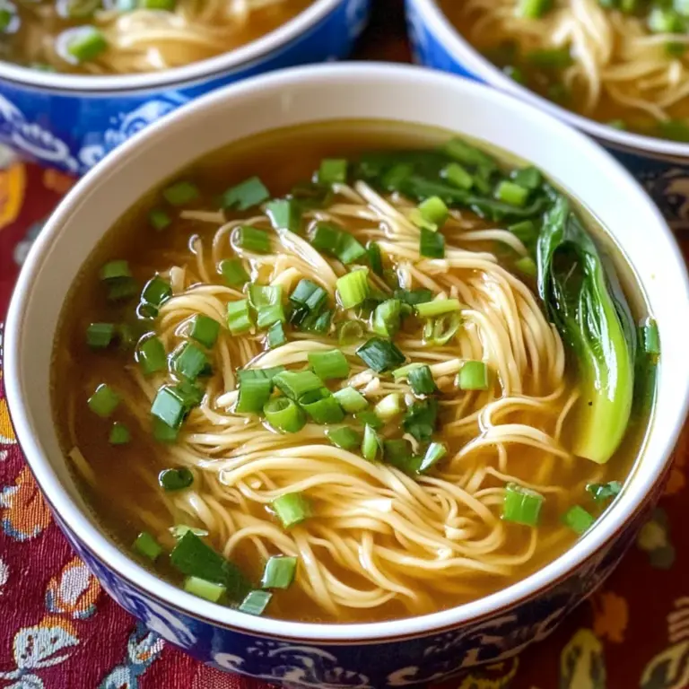 Quick and Easy Chinese Noodle Soup