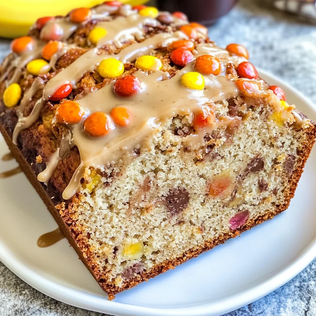 Reese's Pieces Peanut Butter Banana Bread