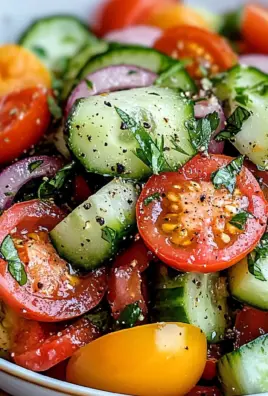 Refreshing Cucumber Tomato Salad