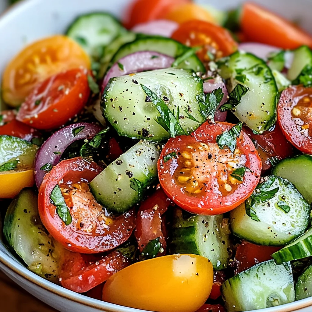 Refreshing Cucumber Tomato Salad
