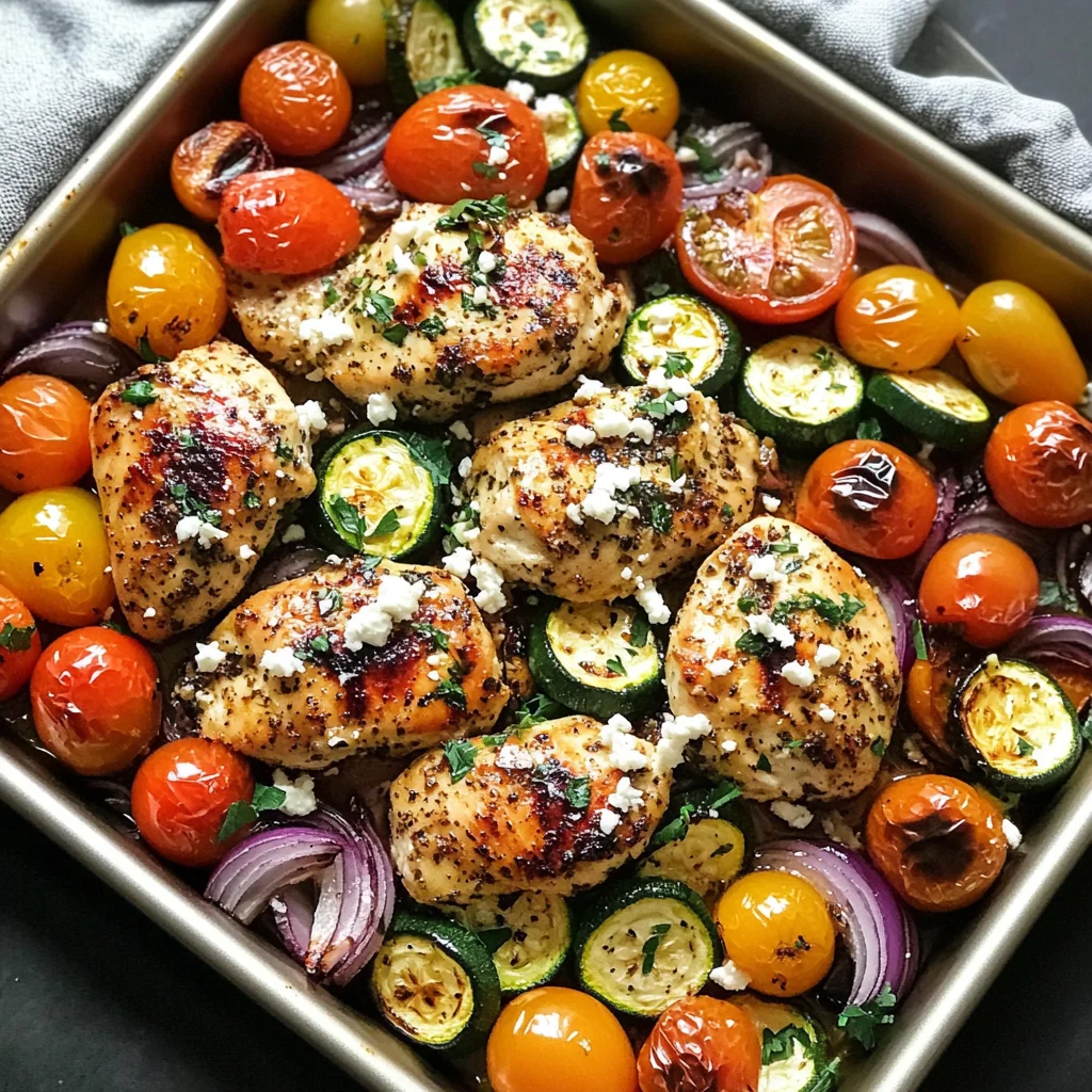 Sheet Pan Greek Chicken and Veggies (Easy One-Pan Meal)