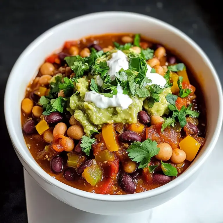 Simple Crockpot Vegetarian Chili Recipe