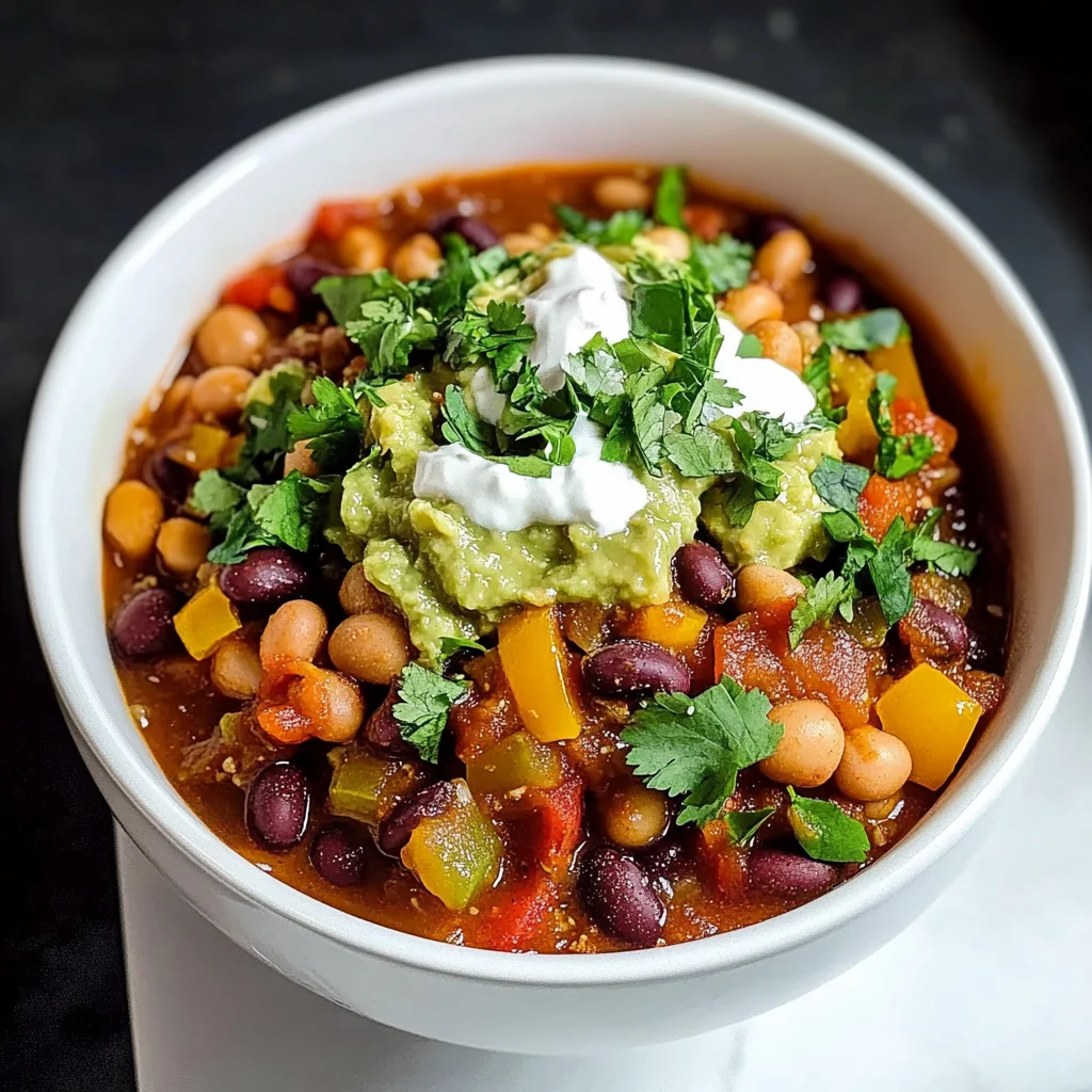 Simple Crockpot Vegetarian Chili Recipe