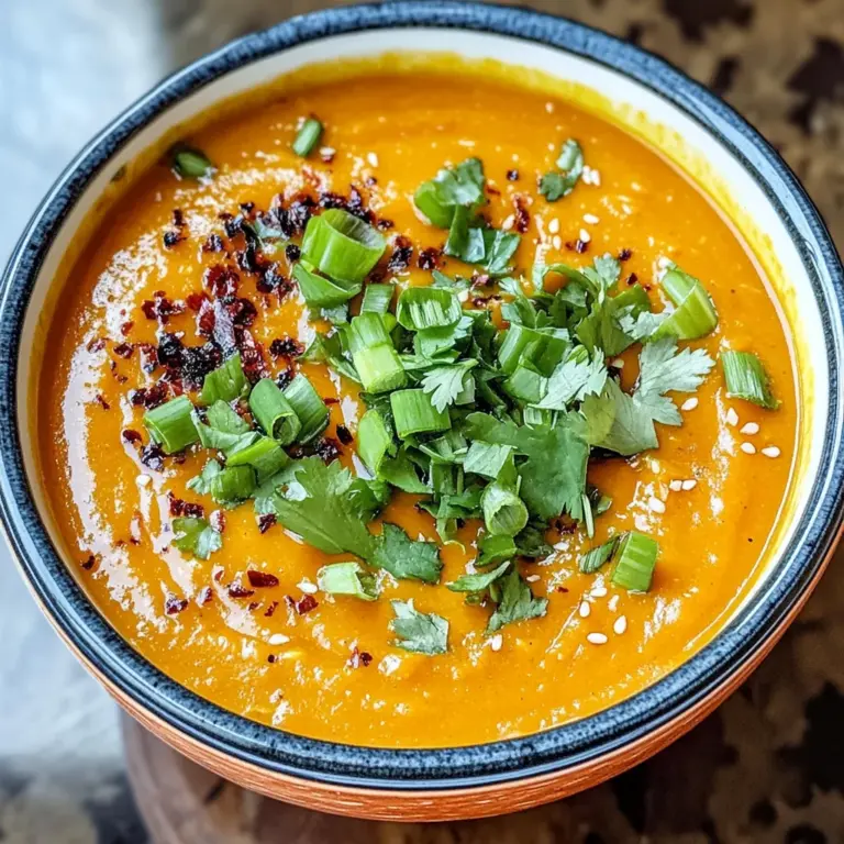 Spicy Miso Carrot Soup: Your Cozy Vegan Comfort Bowl