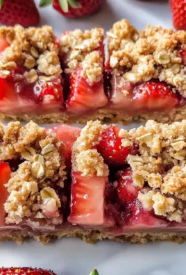 Strawberry Oatmeal Crumble Bars Recipe