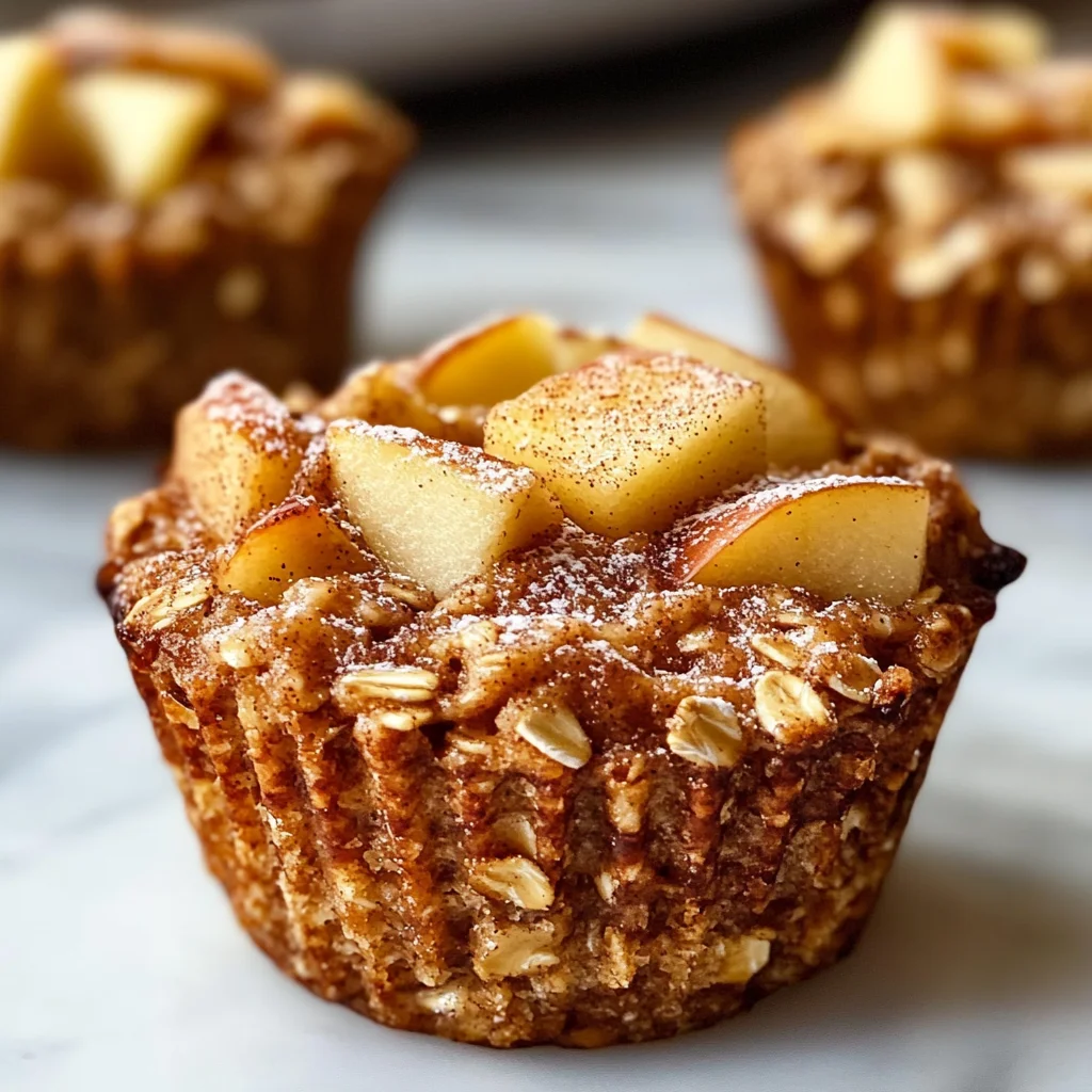Tasty Baked Apple Cinnamon Oatmeal Cups