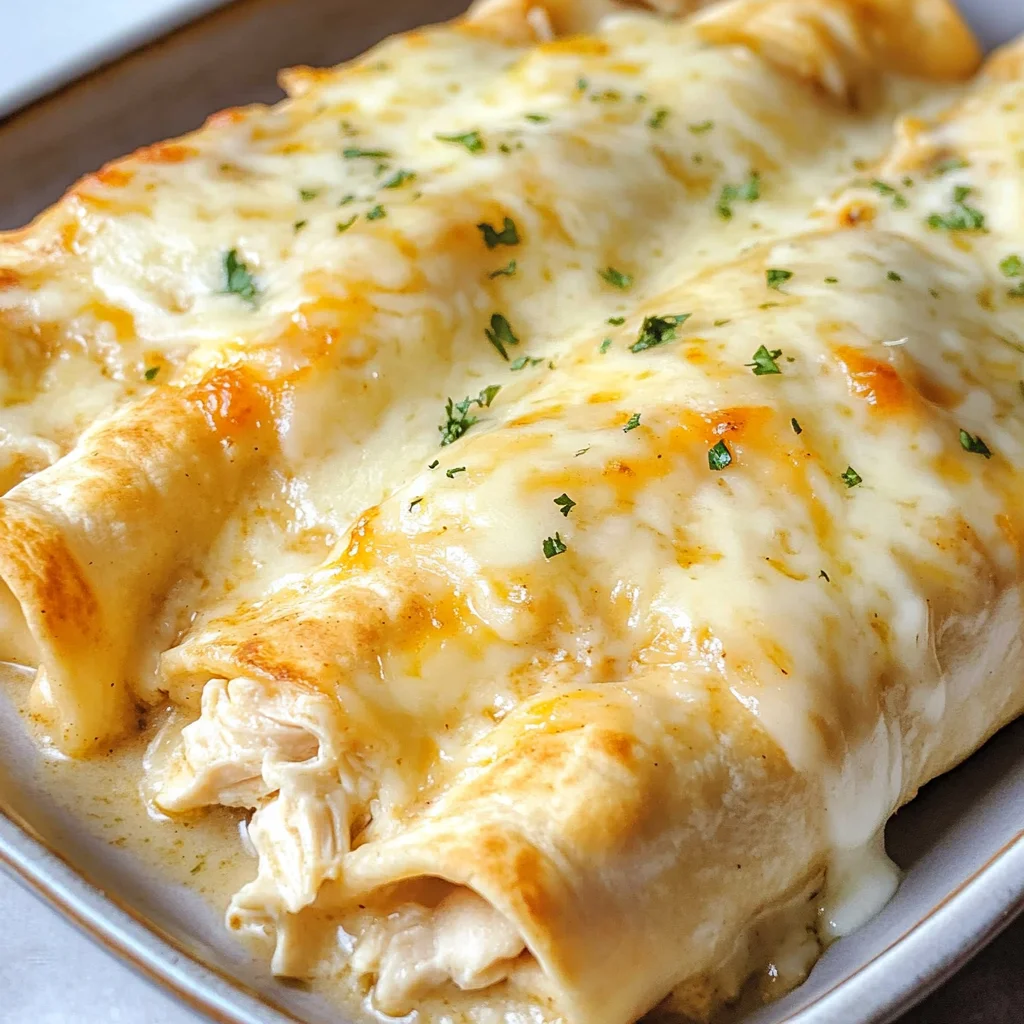 White Chicken Enchiladas