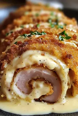 crispy creamy chicken cordon bleu